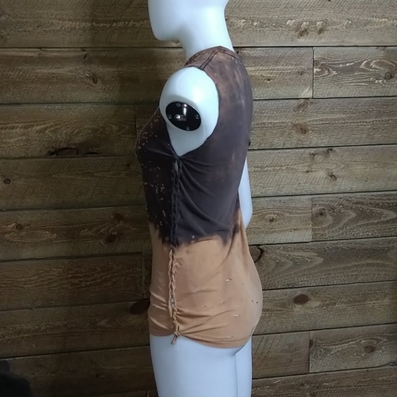 Blink-182 Customized Muscle Tank Brown and Tan T11 - Picture 10 of 10